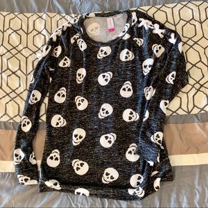 Laced shoulder sweater